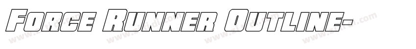 Force Runner Outline字体转换